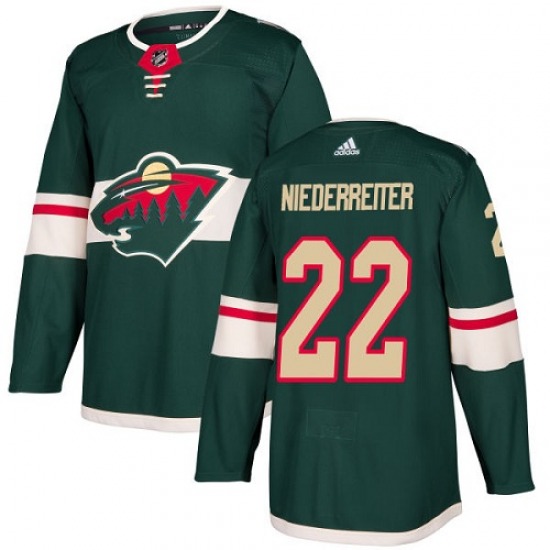 Authentic Adidas Youth Nino Niederreiter Green Home Jersey - NHL ...